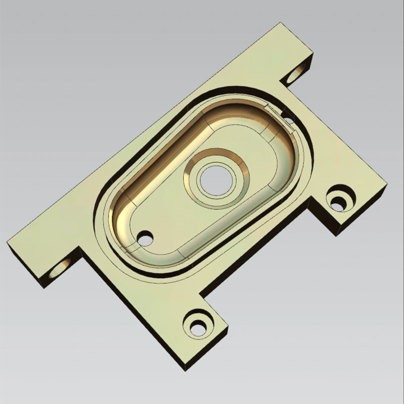 Modern 5-axis precision NC machining center in operation
